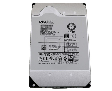 Dell 18TB 7200 RPM SATA 3.5 Inch Hard Drive