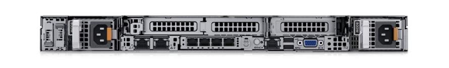 Rear view of the R650 with 3x LP PCIe Gen4 slots and Hot-plug BOSS