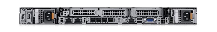 Rear view of the R650 with 3x LP PCIe Gen4 slots and Hot-plug BOSS
