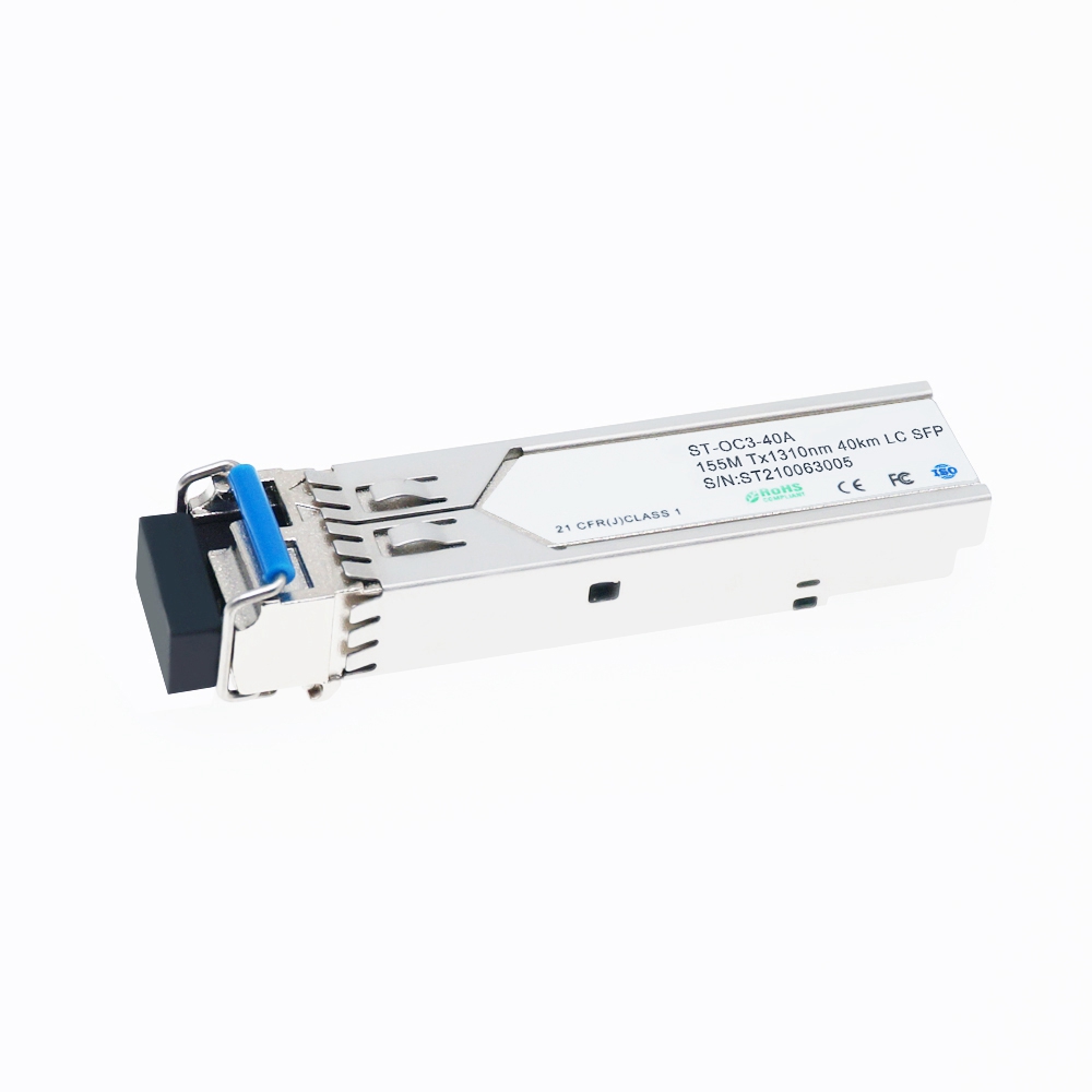 155Mbps BIDI Tx1310/Rx1550nm 40km Compatible SFP Transceiver