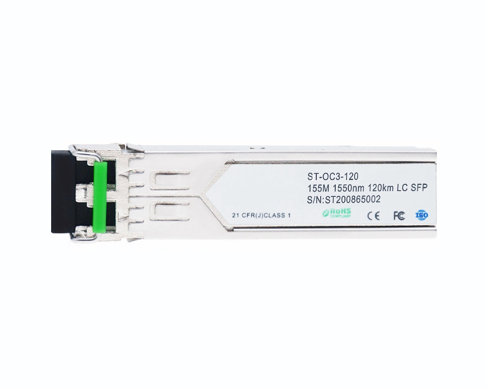 155Mbps 1550nm 120km DFB SFP Optical Transceiver