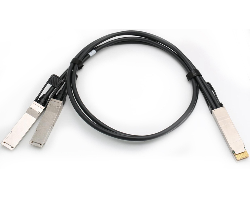 400Gbps QSFP DD To 2x 200G QSFP56 Compatible Direct Attach Copper Twinax Passive Cable
