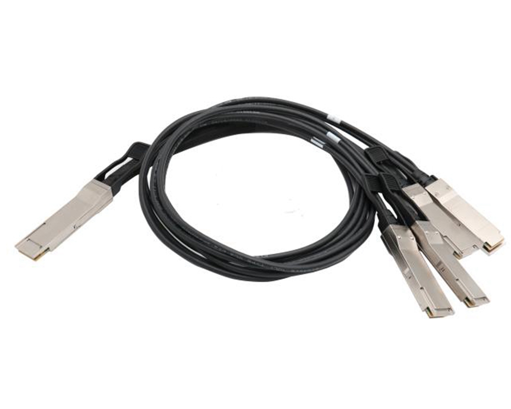 400Gbps QSFP DD To 4x QSFP56 Compatible Direct Attach Copper Twinax Passive Cable