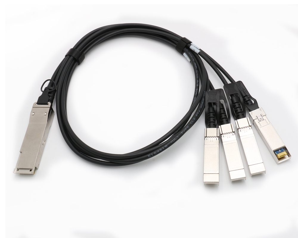40Gbps QSFP+ To 4x 10G SFP+ Passive High Speed Cable