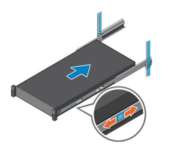 Installing system into the rack (option A: Drop-In)