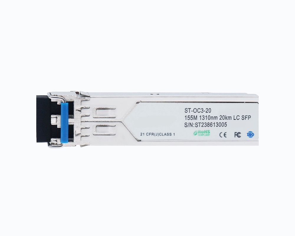 155Mbps 1310nm 20km SFP Optical Transceiver