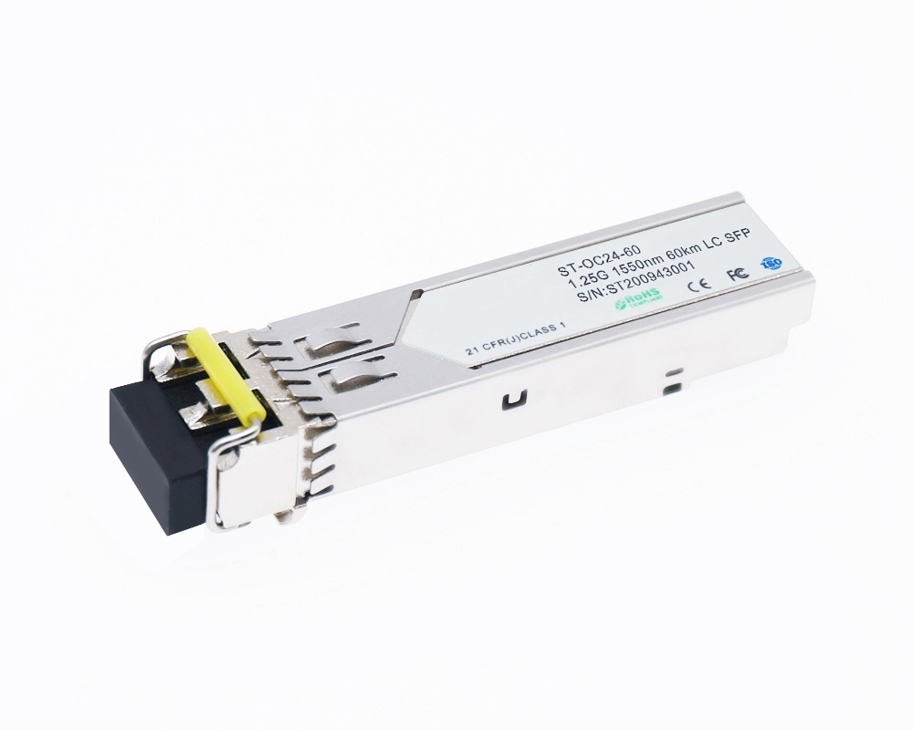 1.25Gbps 1550nm 60km SFP Compatible Optical Transceiver