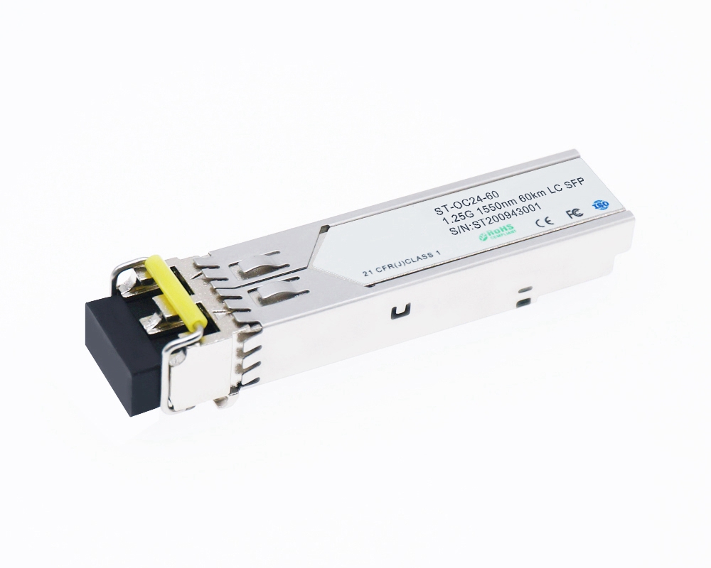 1.25Gbps 1550nm 60km SFP Optical Transceiver