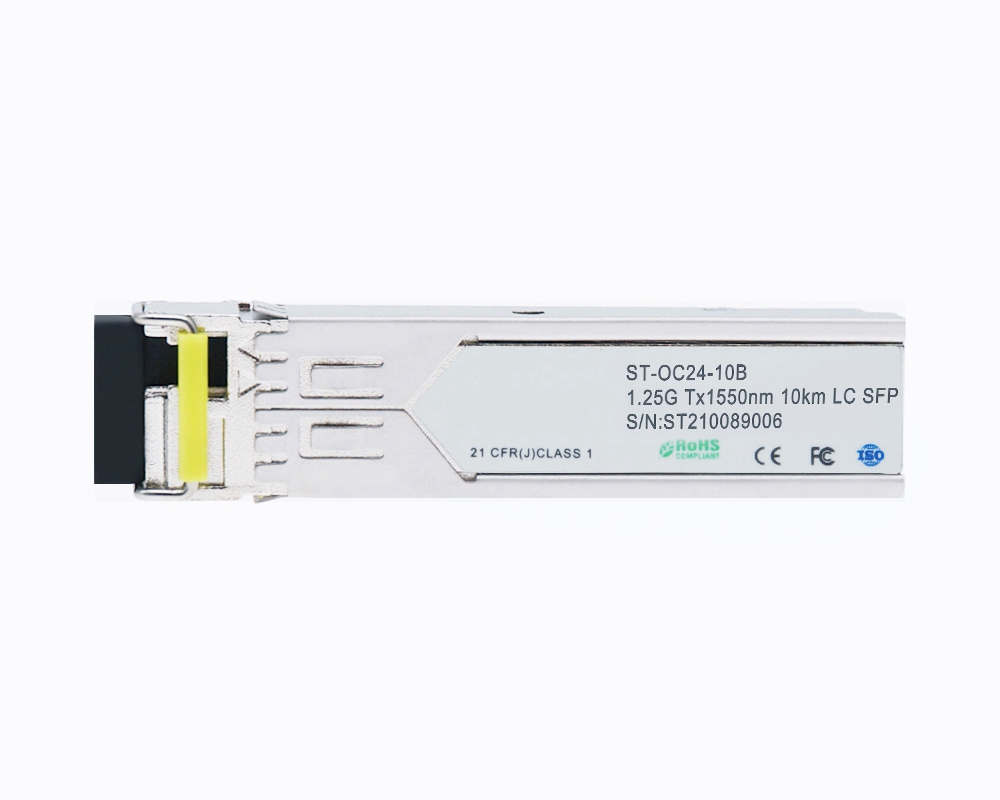 1.25Gbps Tx1550/Rx1310nm 10km Compatible SFP Bi-Directional Transceiver