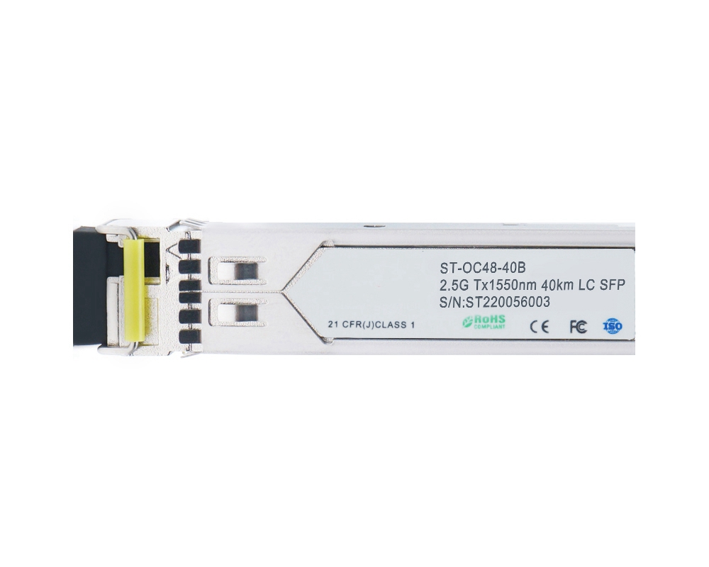 2.5Gbps SFP Bi-Directional Compatible Transceiver, 40km Reach TX1550nm  LC