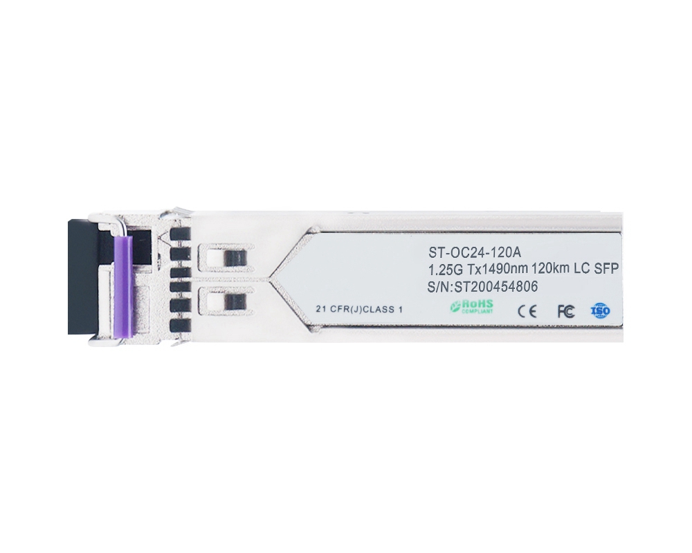 1.25Gbps BIDI Tx1490/Rx1550nm 120km BIDI SFP Transceiver