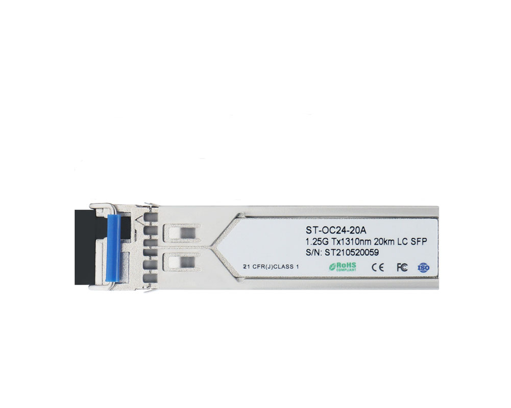 1.25Gbps Tx1310/Rx1490nm 20km SFP Bi-Directional Transceiver