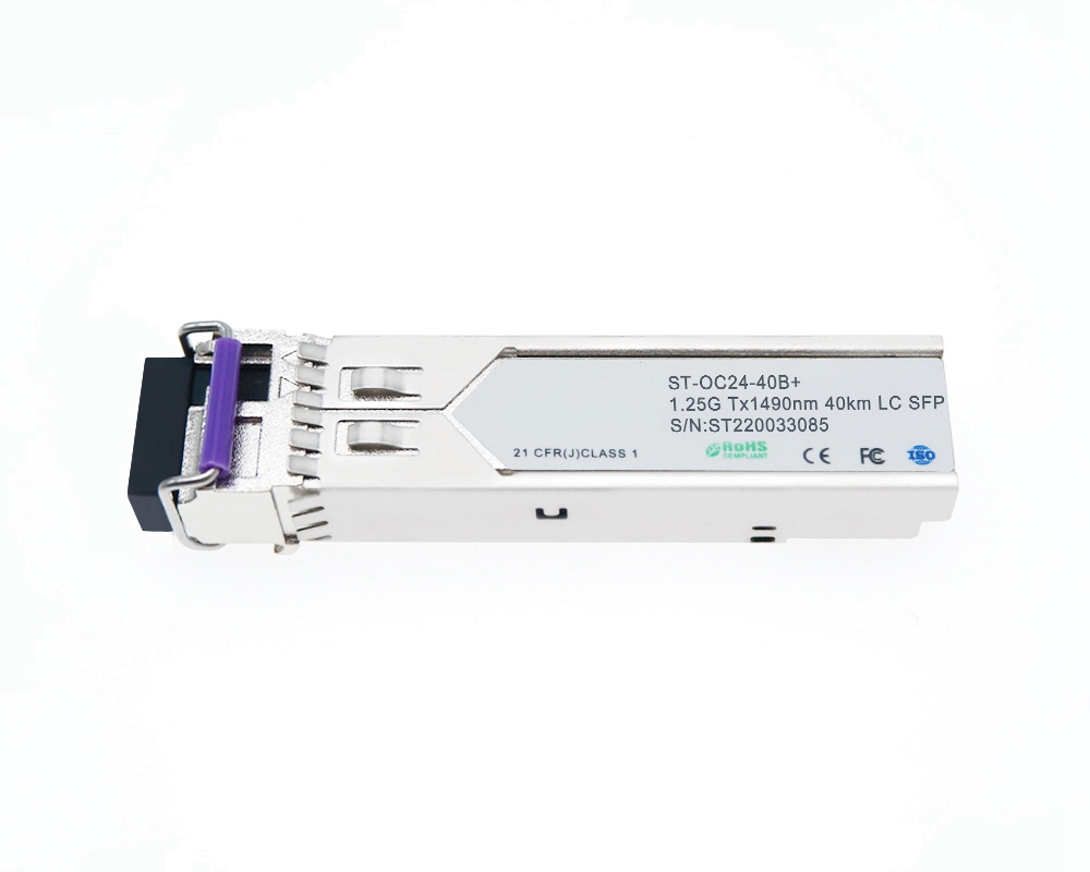 1.25Gbps Tx1490/Rx1310nm 40km SFP Bi-Directional Compatible Transceiver