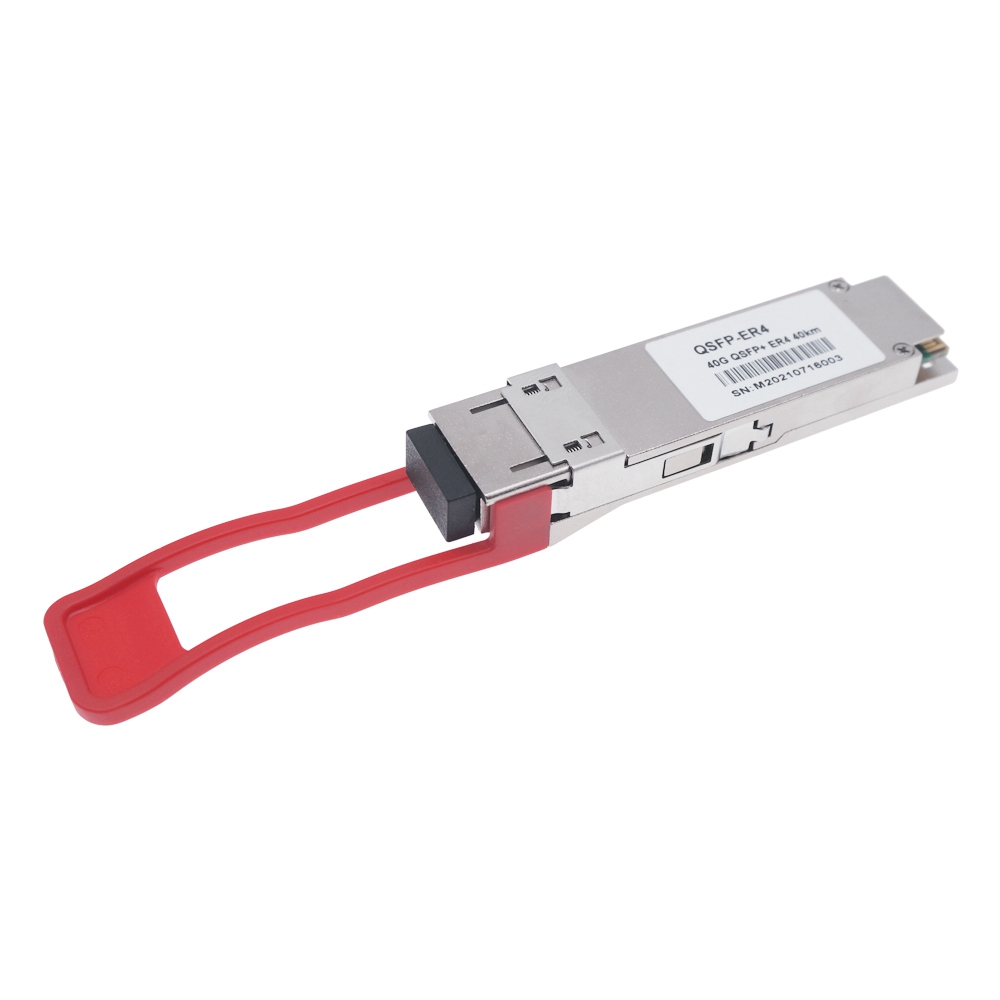 QSFP+ ER4 optical transceiver,40Gb/s,SMF,1550nm,40km, LC Connector