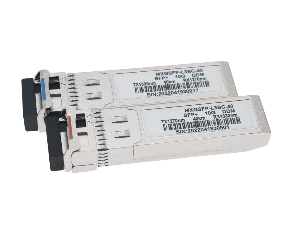 10Gb/s BIDI 1270/1330nm LC 20km compatible SFP+ Transceiver