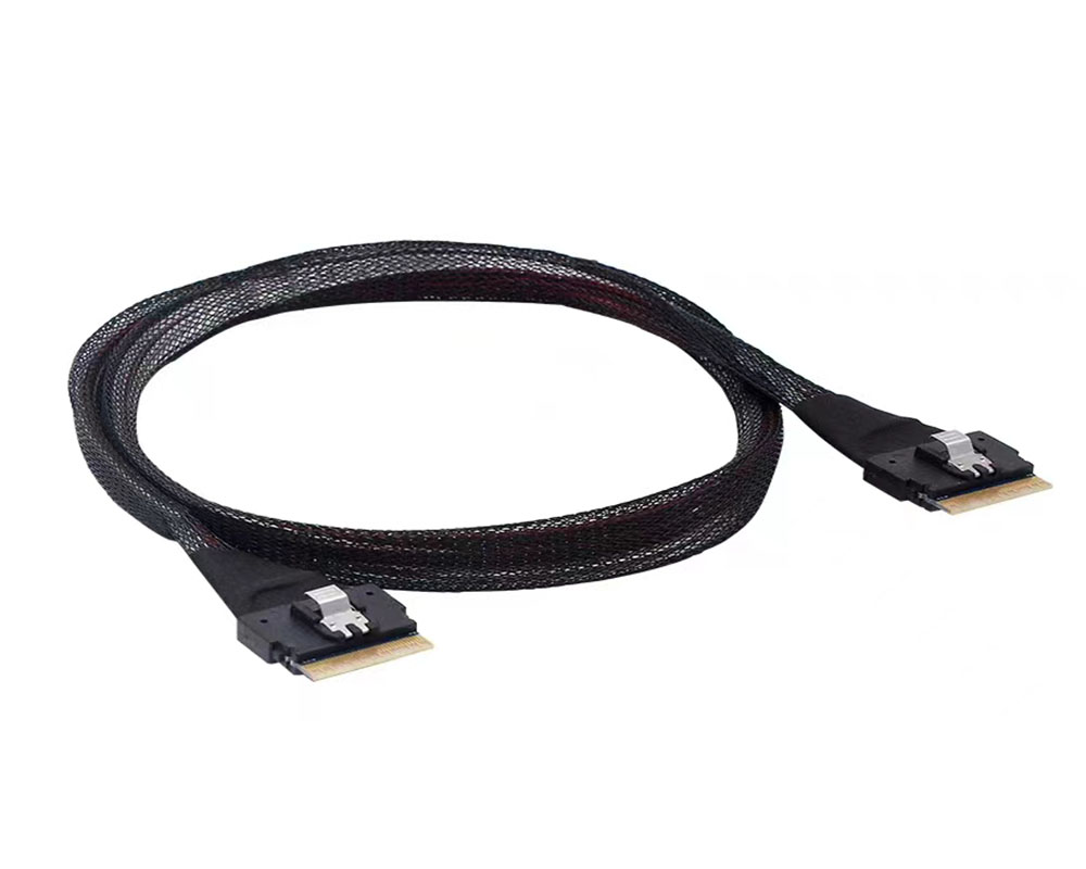 Internal LP Slim SAS SFF-8654 8i to SFF-8654 8i Cable