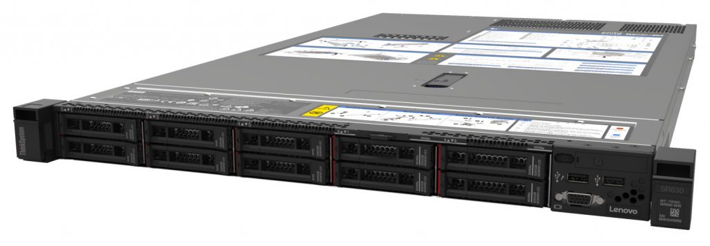 Lenovo ThinkSystem SR630 with 2.5-inch drive bays