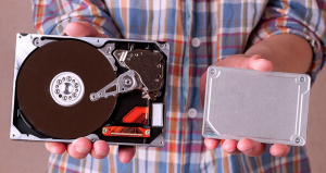 hard disk (HDD) and Solid-state drives