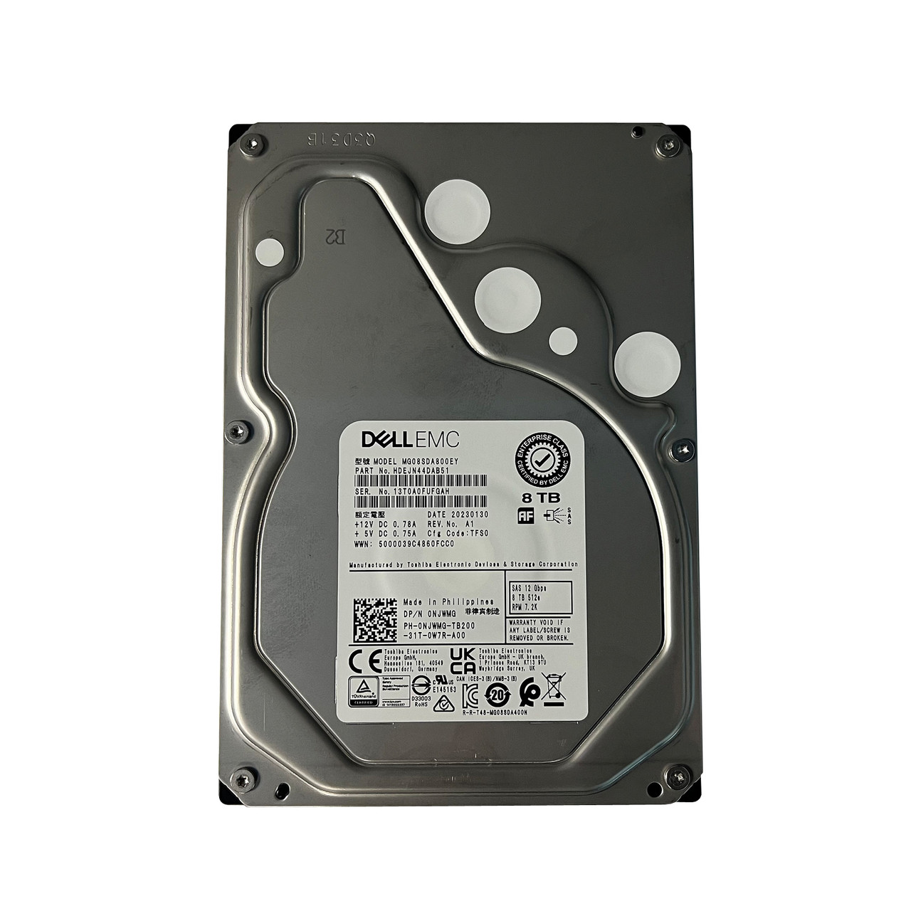 Dell 8TB NL SAS 7.2K RPM 12GBPS 512e 3.5″ Drive