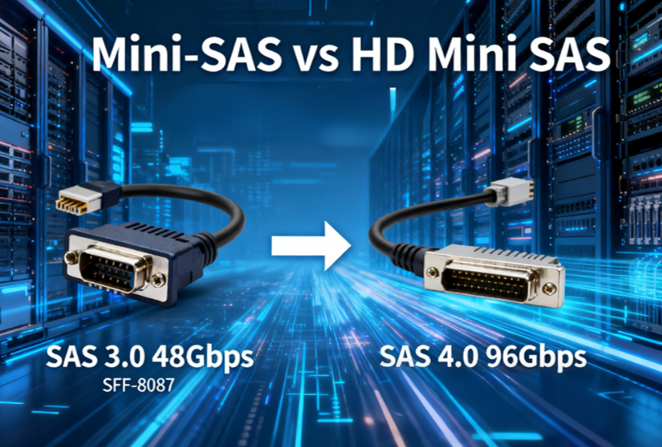 Mini-SAS and HD Mini-SAS Cables: Choosing the Optimal Pathway for Your Data Arteries