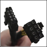 Dell R750 Server GPU Power Cable: Small 12-Pin to 8-Pin Graphics Card Power Cable