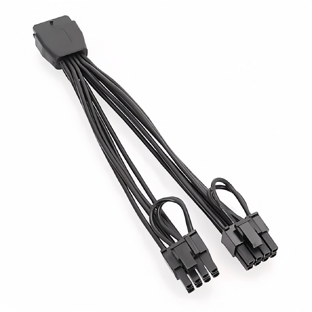 12VHPWR Female to Dual 8-Pin (6+2-Pin) to Small 16-Pin Mini 3.0 PCIe 5.0 Adapter Power Cable