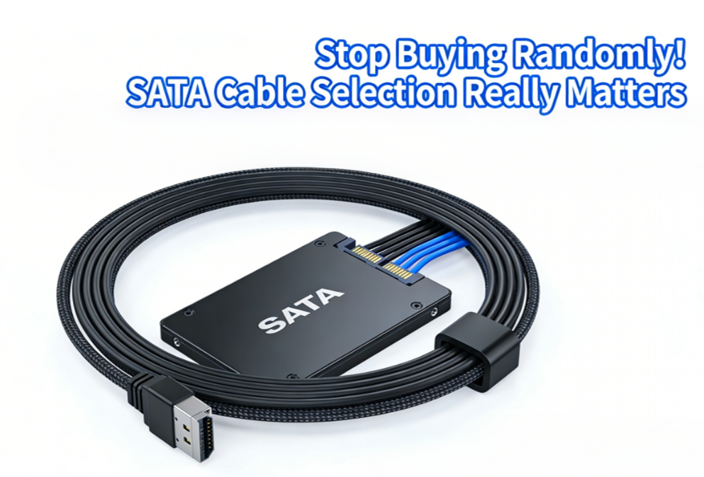 Stop Buying Blindly! Choosing the Right SATA Cable Matters—The Wrong One Can Affect Hard Drive Performance!
