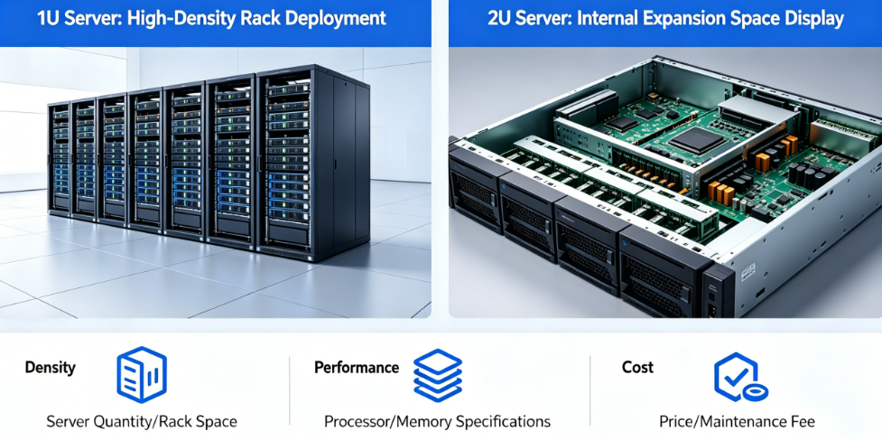 Selecting 1U/2U Rack Servers: A Three-Dimensional Guide to Density, Performance, and Cost